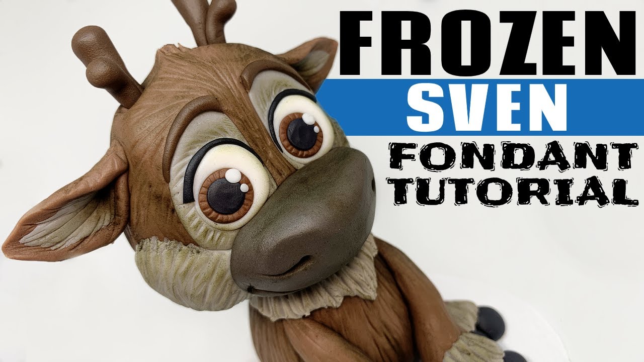 SVEN - FROZEN | cake topper | fondant tutorial