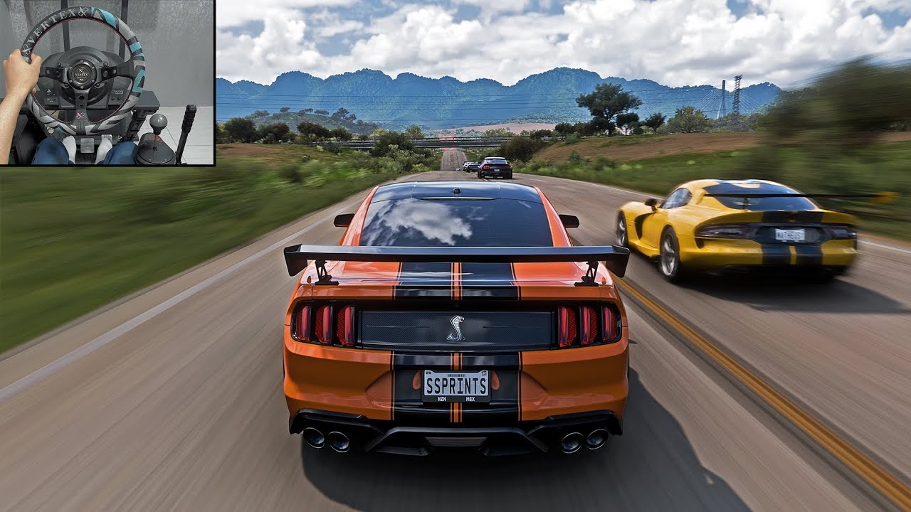 1150HP Shelby GT500 VS Modern Muscle Cars - Forza Horizon 5 | Steering Wheel Gameplay