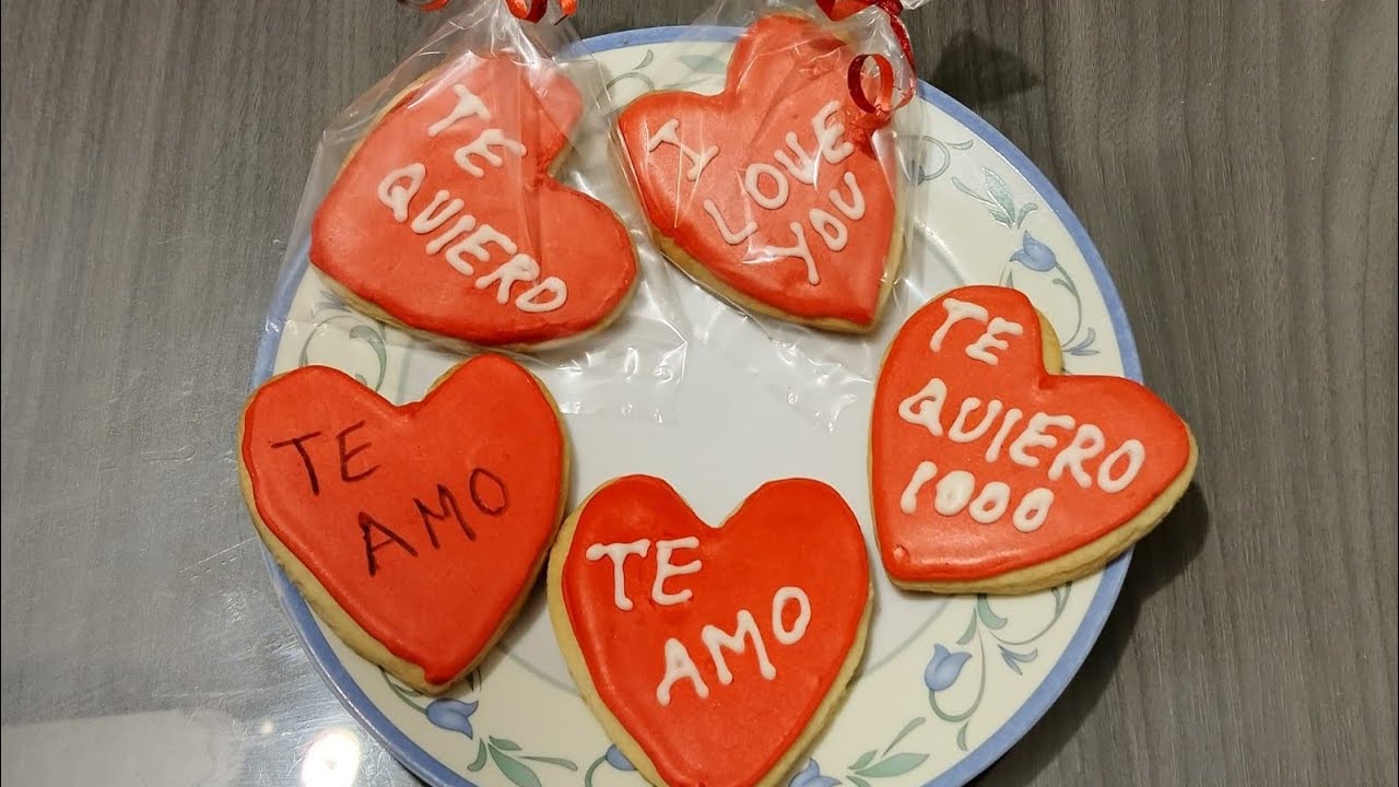 GALLETAS DE MANTEQUILLA PARA EL DÍA DE SAN VALENTÍN 