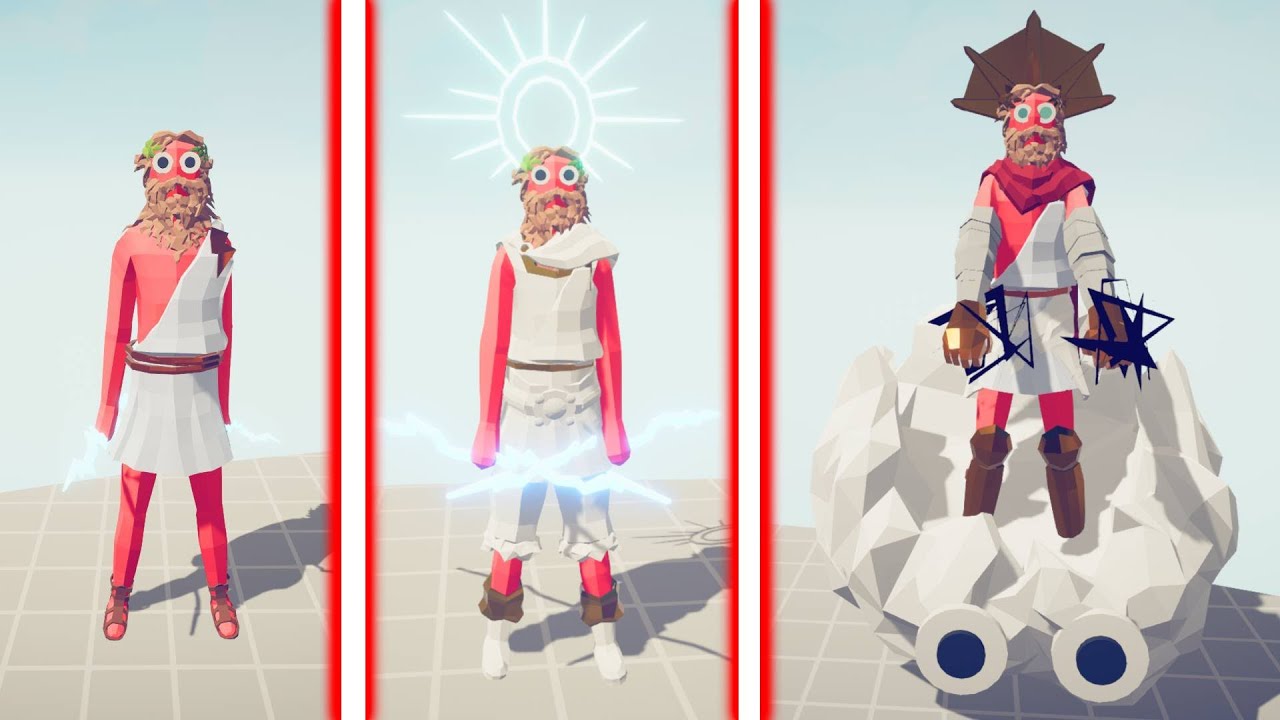 EVOLUTION OF ZEUS  | Totally Accurate Battle Simulator TABS