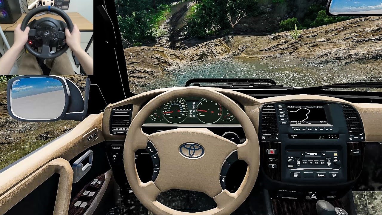 BeamNG Drive - Toyota Land Cruiser 100 | Off-Road [Steering Wheel gameplay]