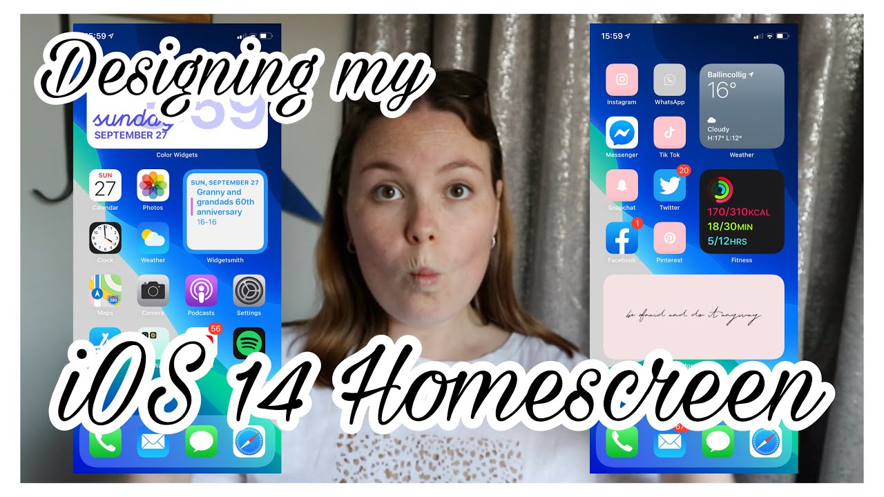 DESIGNING MY IOS 14 HOME SCREEN | New iOS 14 update | iPhone iOS 14 home screen