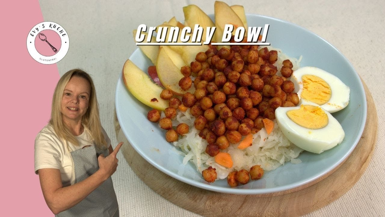 🥗 Knusprige Kichererbsen-Sauerkraut-Bowl mit Ei | Airfryer | Evy’s Küche