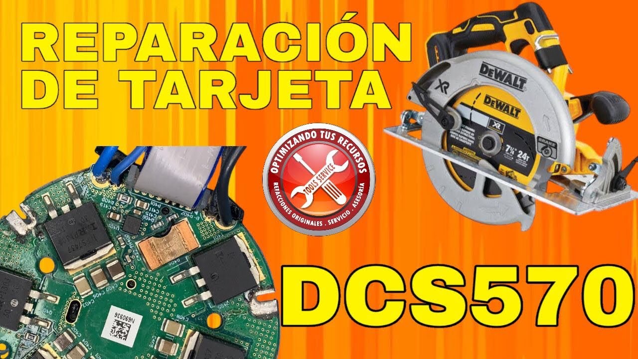 Reparación de tarjeta electrónica Dewalt DCS570