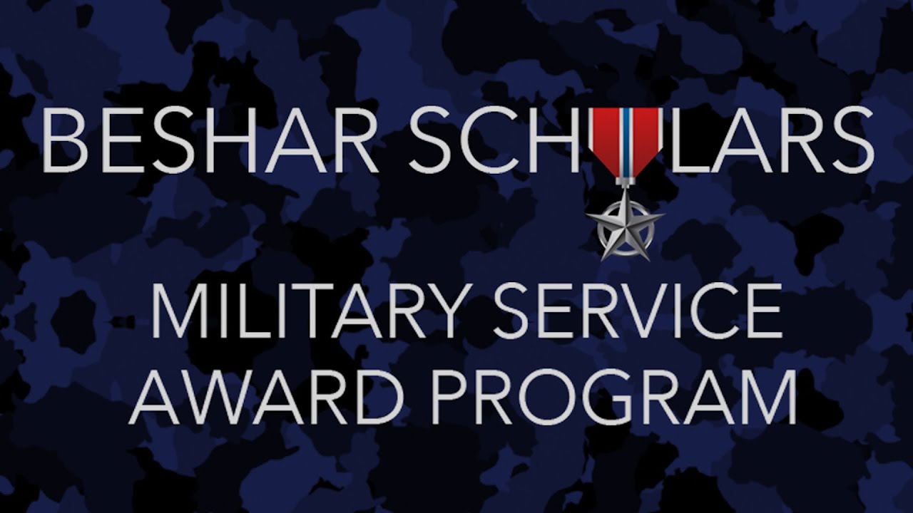 Peter and Sarah Beshar on the Military Service Award Program
