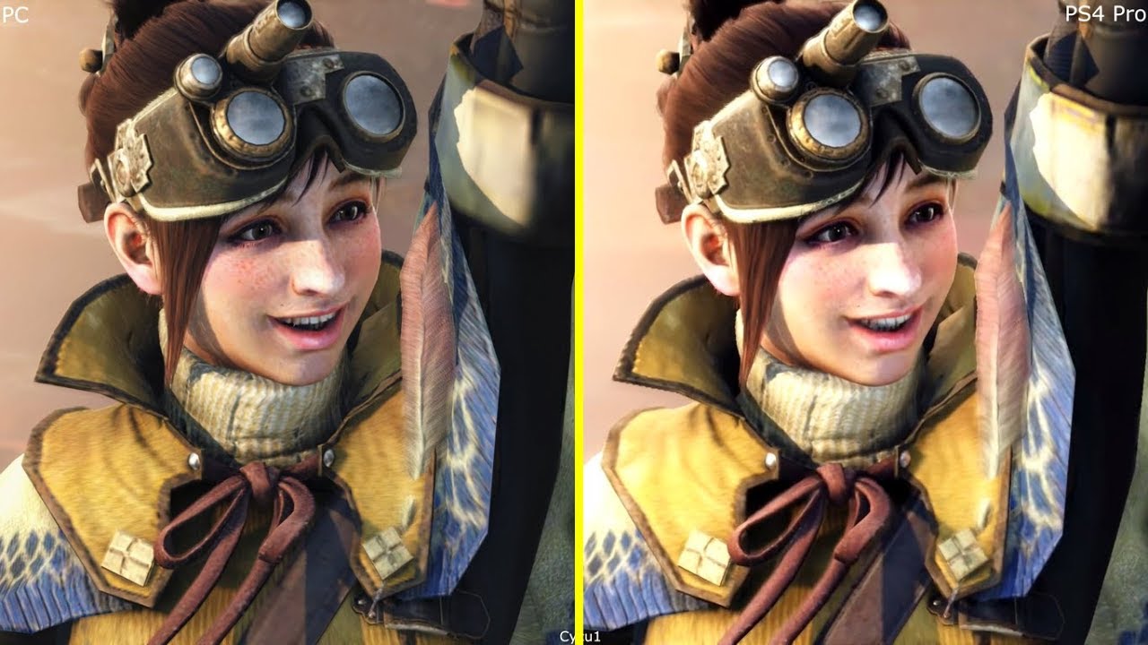 Monster Hunter World PC vs PS4 Pro Early Graphics Comparison