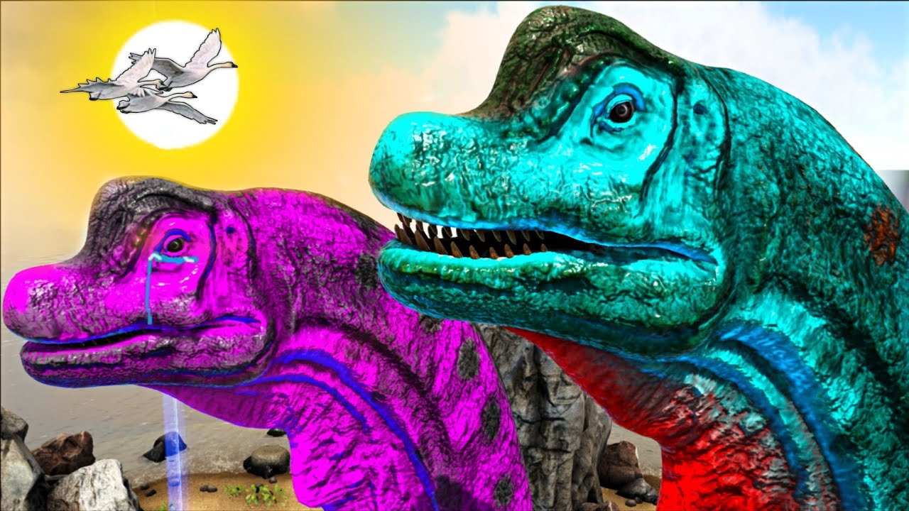 UMA FAMILIA DA PESADA! BEBÊ BRAQUIOSSAURO! Dinossauro Ark Survival Evolved