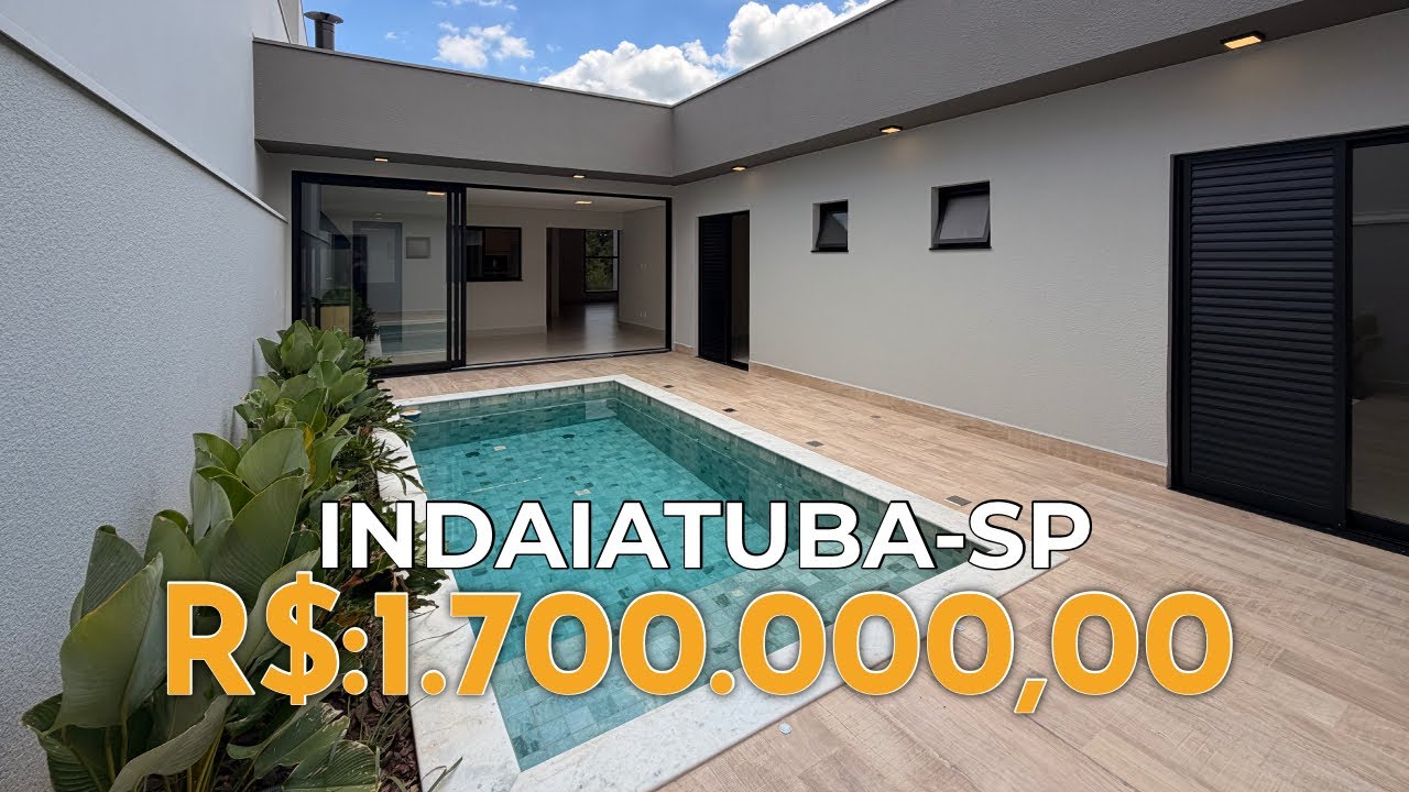 📍 INDAIATUBA-SP | Casa com 3 Suítes, Piscina e Escritório | Fábio Correa Broker