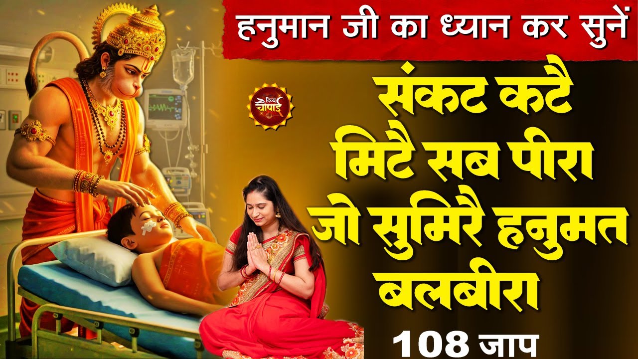 संकट कटै मिटै सब पीरा जो सुमिरै हनुमत - कष्टों से मुक्ति पाने के लिए दिव्य चौपाई - Hanuman Chaupai