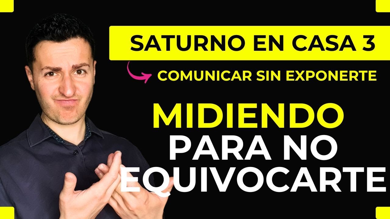 🪐 Saturno en Casa 3: Hablando Siempre con Distancia