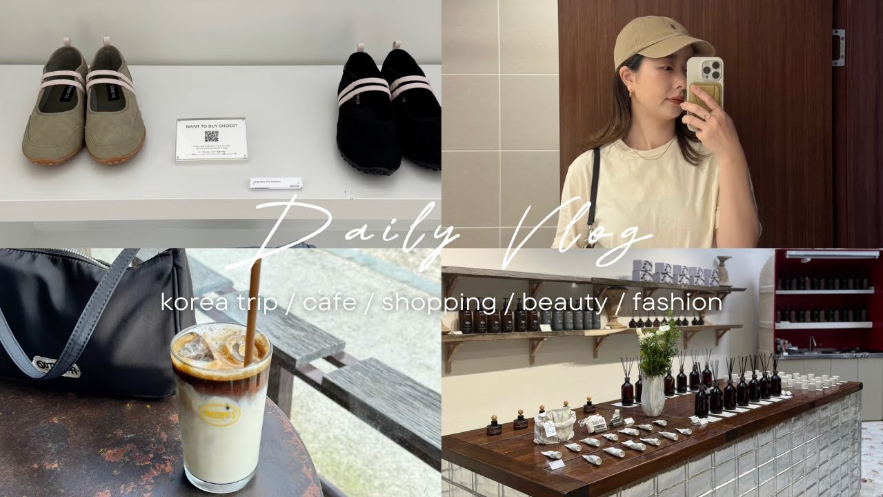 Daily Vlog | アラサーの韓国一人旅、ひとり飲み、カフェ巡り、買い物、肌管理🧖‍♀️☕️🛒🇰🇷