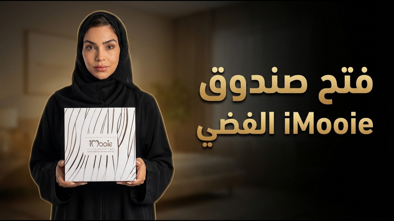 Unboxing silver with face lamp iMooie Hair Removal انبوكس جهاز ليزر منزلي اي مووي سلفر مع عدسة الوجة