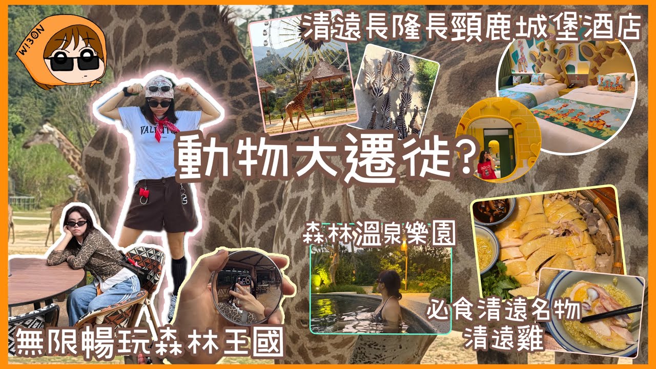 🦒清遠長隆度假區｜一家大細好去處｜清遠長隆長頸鹿城堡酒店｜入住期間無限暢玩長隆森林王國+溫泉樂園｜自助早晚餐｜必食清遠名物-🐔清遠雞｜長頸鹿