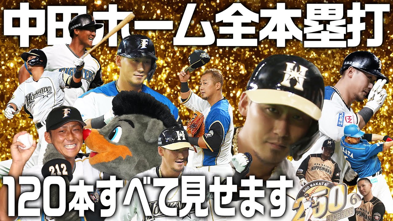 【通算250本塁打達成】中田翔のホーム120本塁打すべて見せます