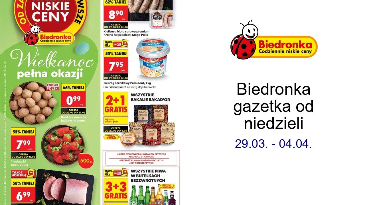 Biedronka gazetka od niedzieli 29.03. - 04.04.