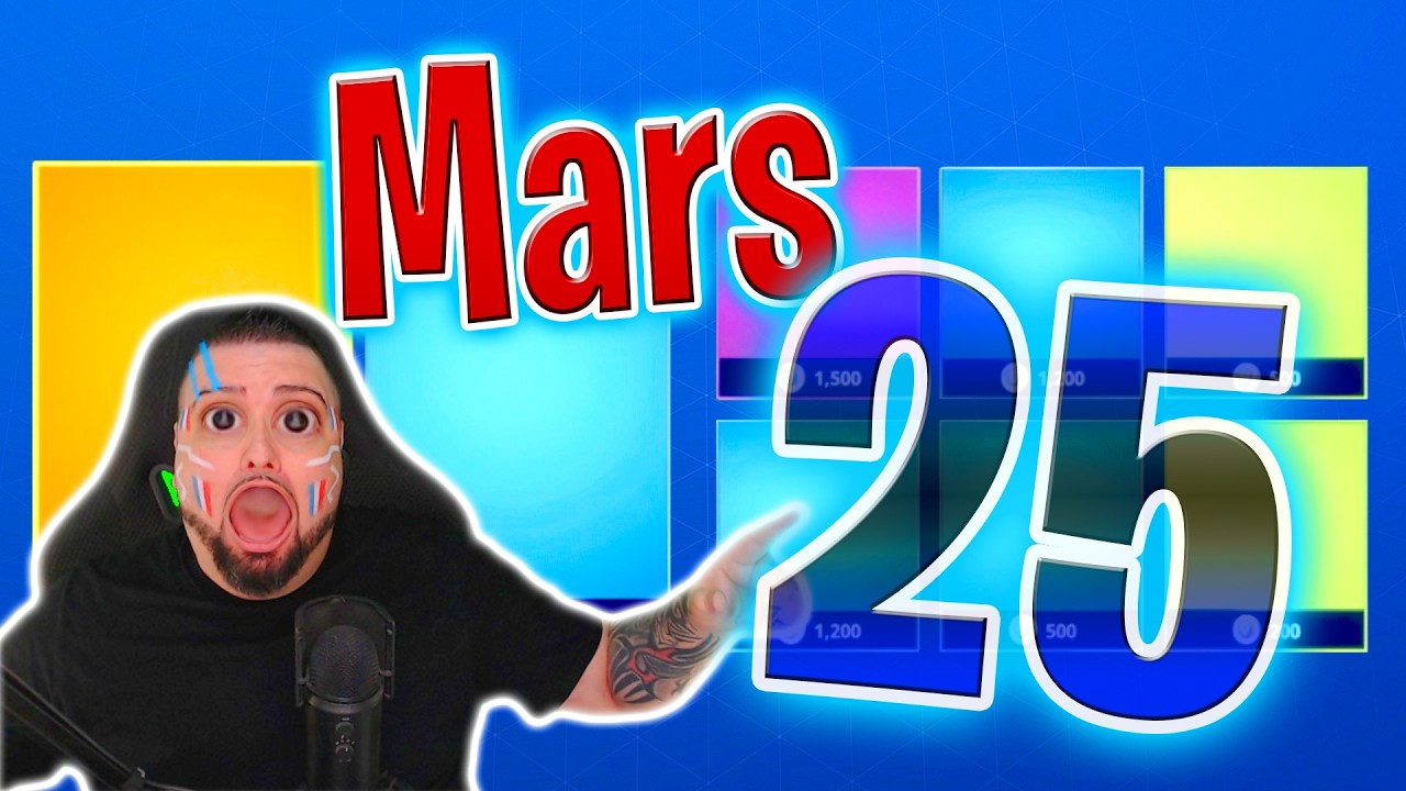 BOUTIQUE FORTNITE D&rsquo;AUJOURD&rsquo;HUI (25 mars 2026) 💙🥳&nbsp;(Boutique du jour)