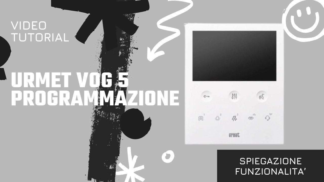 Videocitofono URMER VOG5- Come si cambia la suoneria e i parametri