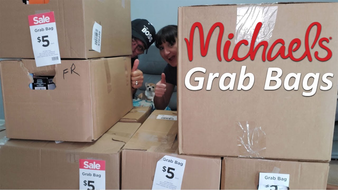 MICHAELS GRAB BAGS | 2 Store Comparison | 7 Boxes | So Many Great Items | Only $5 Each | 1/18/2022