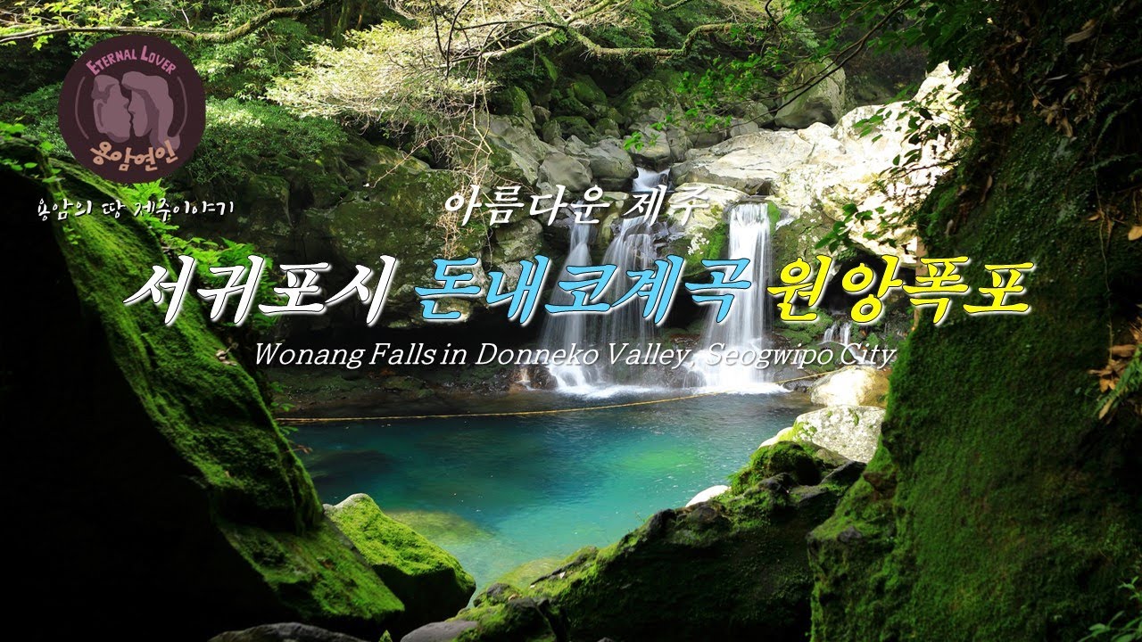 아름다운 제주 -서귀포시 돈내코계곡 원앙폭포/Wonang Falls in Donneko Valley, Seogwipo City/신비의 에메랄드빛 원앙폭포-