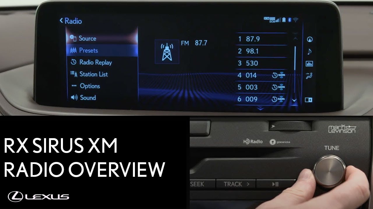 Lexus How-To: RX 350 AM/FM Sirius XM Radio Overview | Lexus