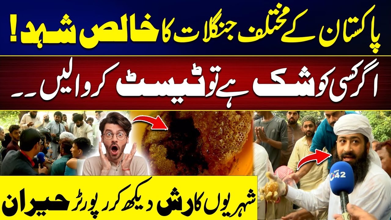 Pure Forest Honey from Pakistan! - Crowd Leaves Reporter Shocked - Exclusive Video - 24 News HD