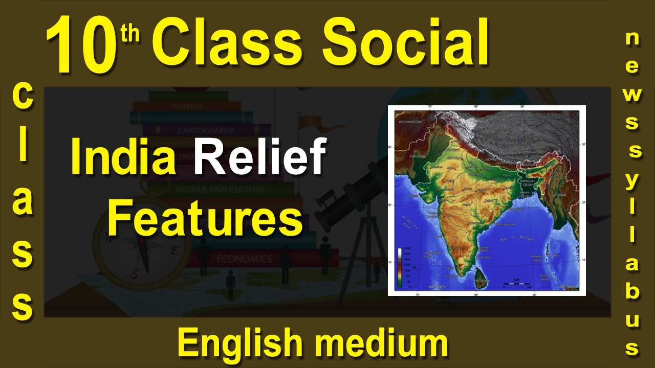 10th Class Social || English medium || India Relief Features || 2020 New Syllabus || Digital Teacher