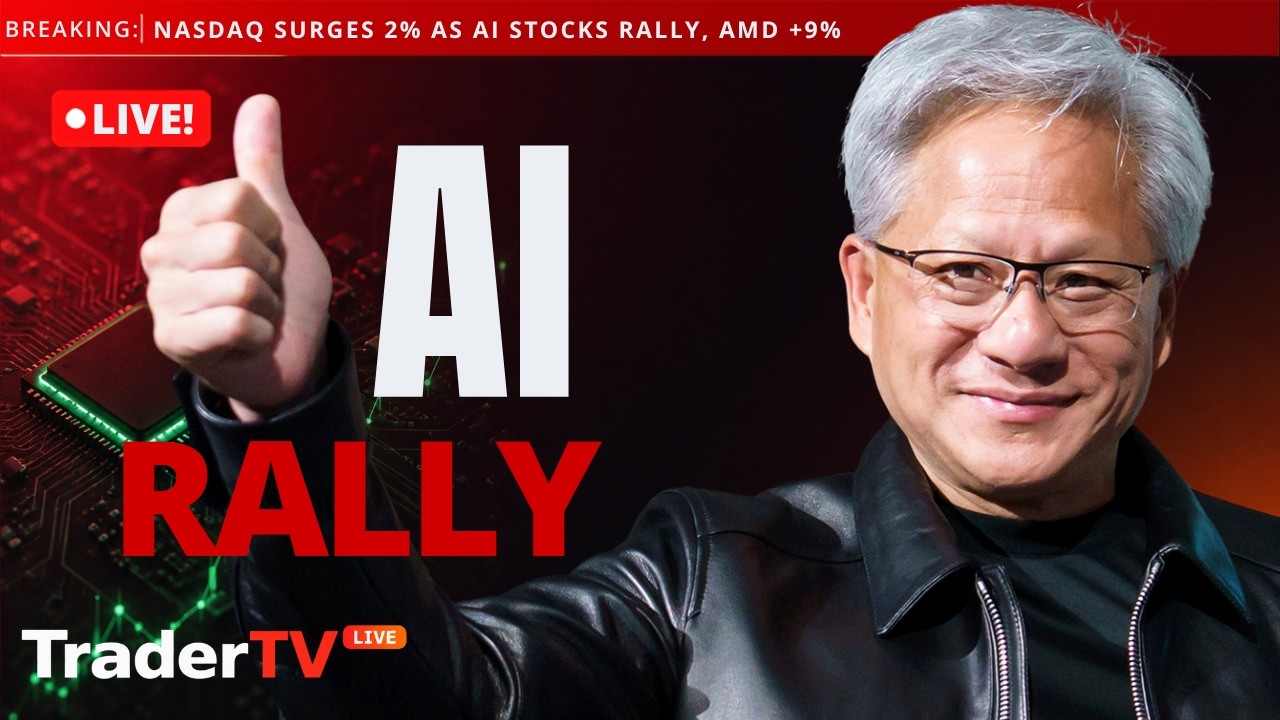 BULLS RETURN 🔥 AI Stocks Lead Rally, AMD Reaches $1 Trillion Market Cap | Stock Market Live