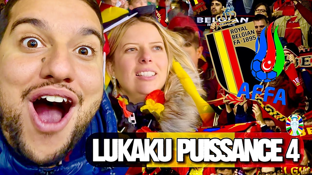 LA FETE DANS LES TRIBUNES BELGES GRACE A LUKAKU (BELGIQUE VS AZERBAIDJAN - VLOTCH 18)