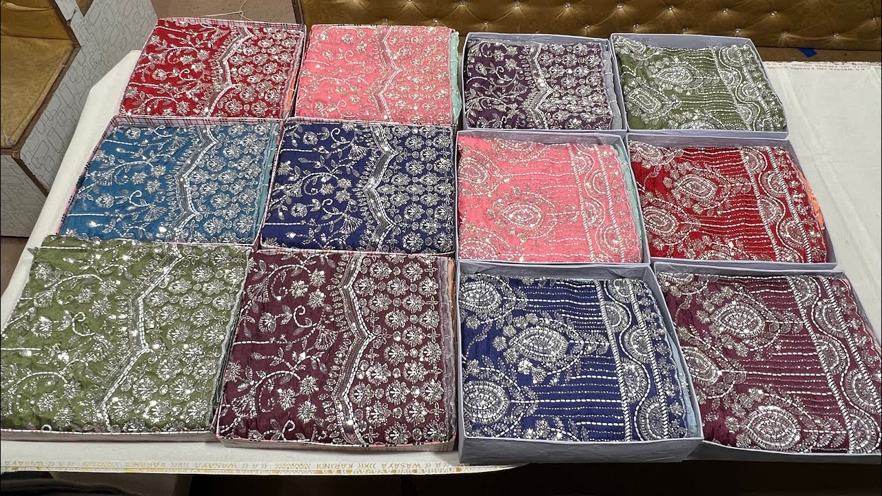 ✨ Korean Silk Khaddana Dresses VIP Collection | Front & Back Heavy Hand Work | Fancy Embroidery |