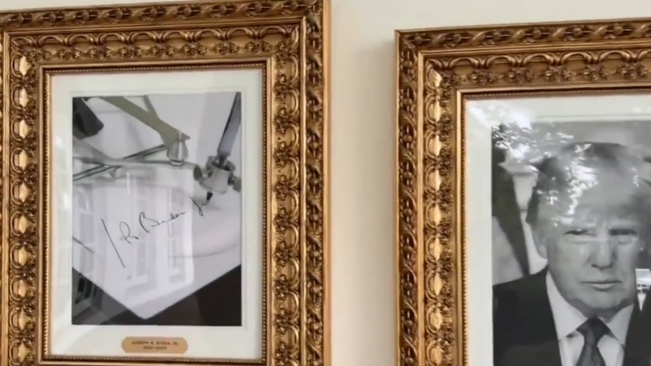 Donald Trump sends &lsquo;big message&rsquo; to Joe Biden after replacing his portrait with autopen