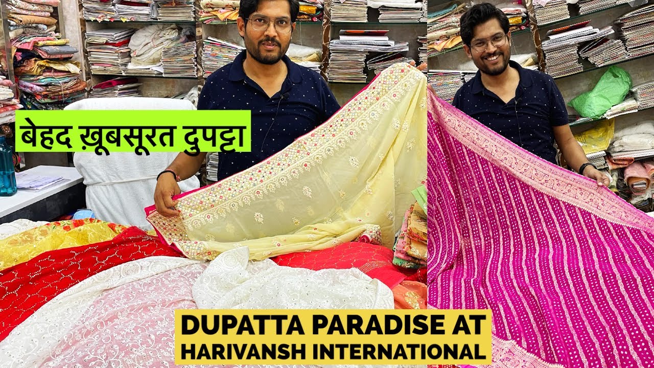 Buy Variety of Dupattas in Gajji & Taby Silk, Khaddi Georgette,Patola Prints, Organza, Chikankari.