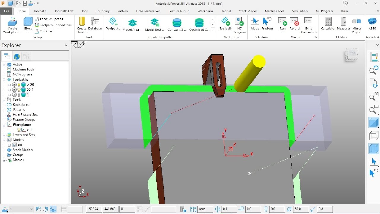 outer ka program Kaise banaen clamp change karke delcam power mill 3d programming