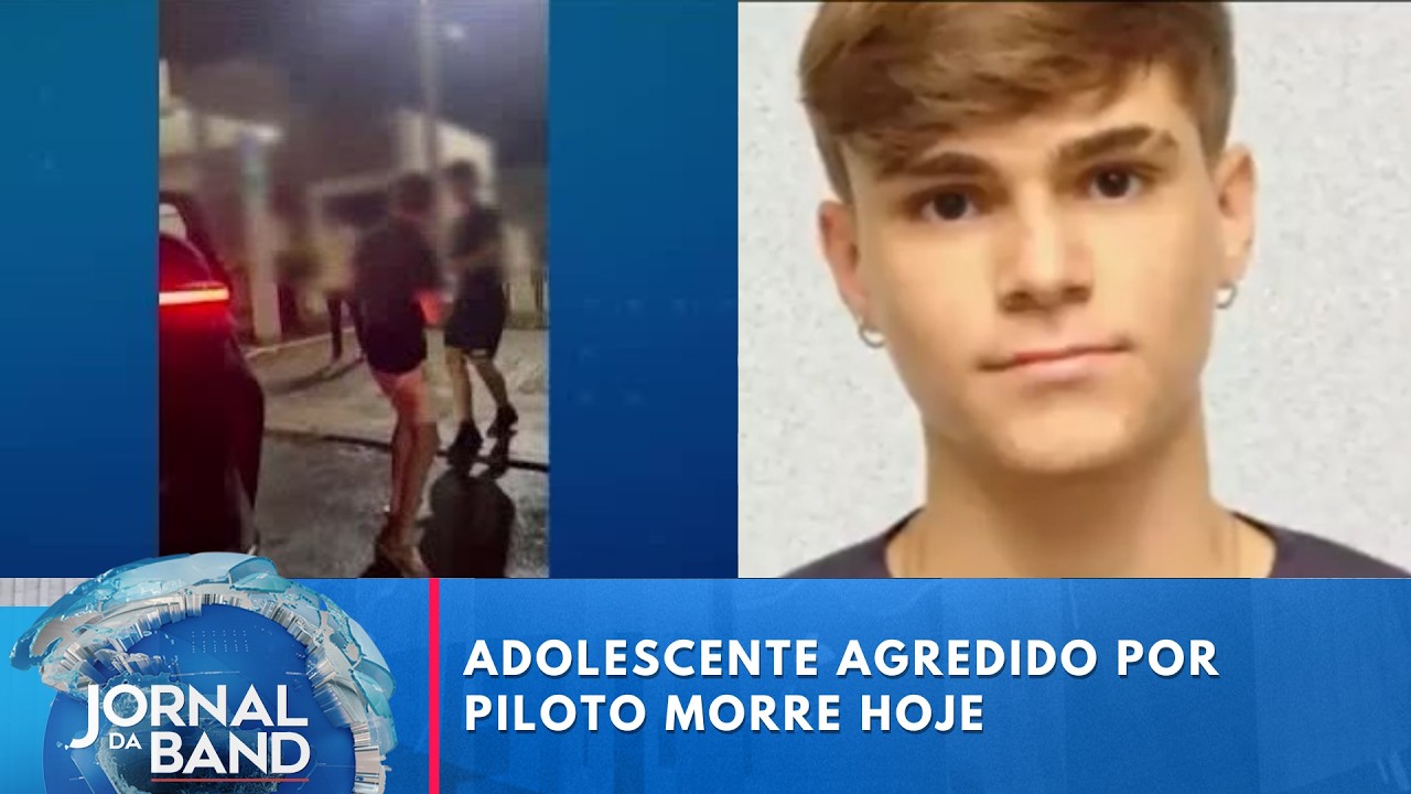 Morre adolescente agredido por piloto no DF  | Jornal da Band