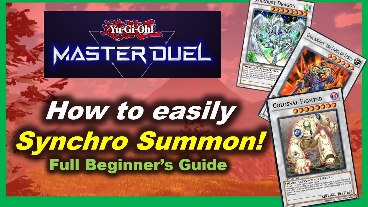 How to SYNCHRO SUMMON monsters! - Yugioh Master Duel - Full Beginner's Guide