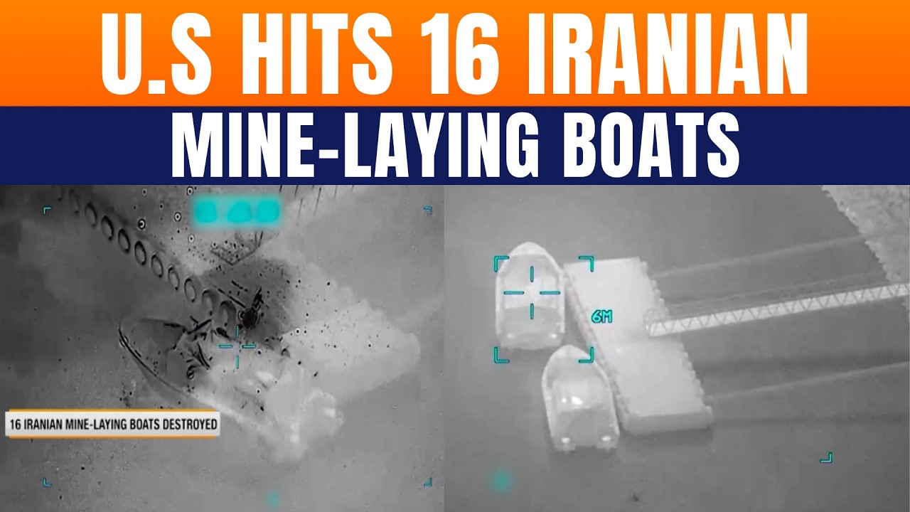 US Destroys Iranian Mine Boats Near Strait Of Hormuz Amid Rising Tensions | Iran-U.S-Israel Conflict