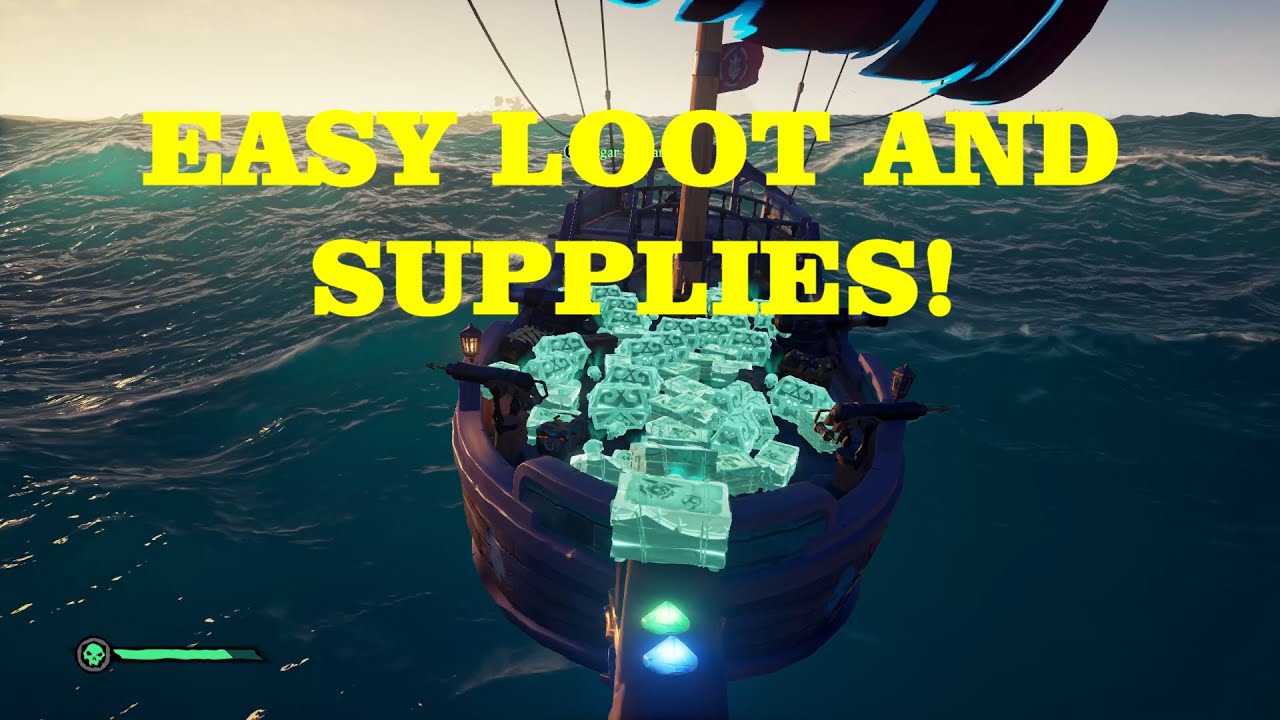 How to farm supplies and loot efficiently! (Flameheart Guide!) Sea of Thieves