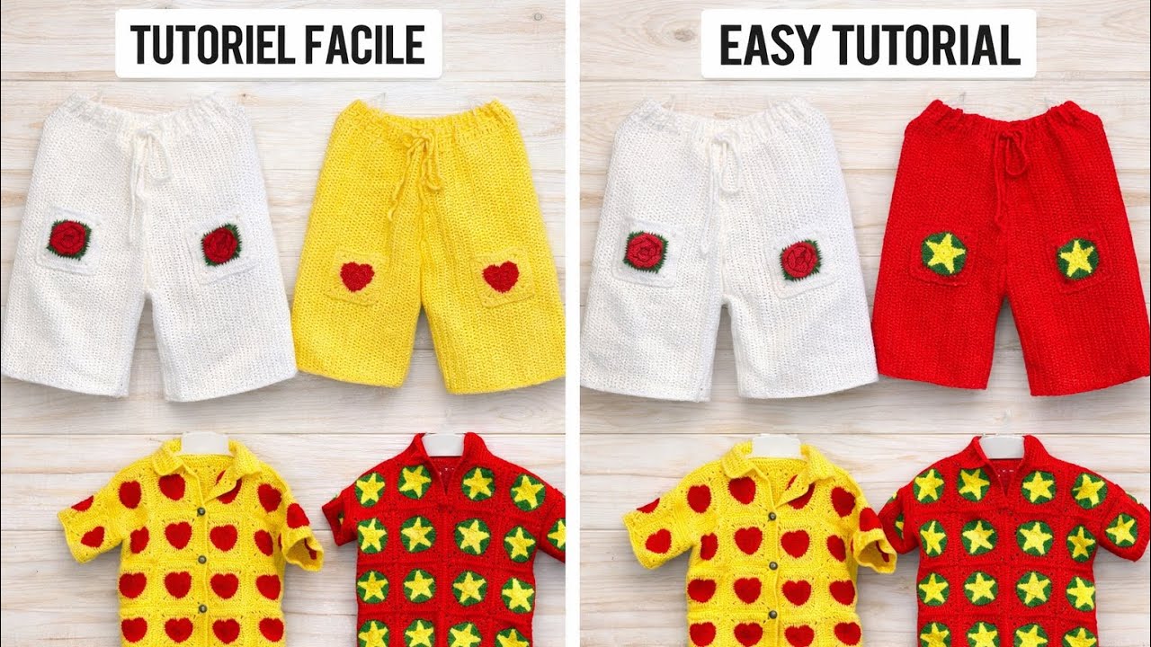🧶Easy Crochet SHORTS With Pockets Beginners/ EASY Children Shorts 1-10 YEARS #crochetchildrenshorts