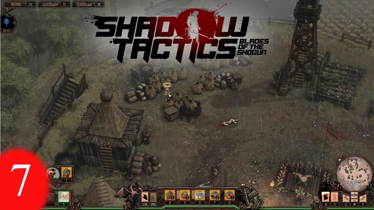 Shadow Tactics Mission 7 Walkthrough - Suganuma Village