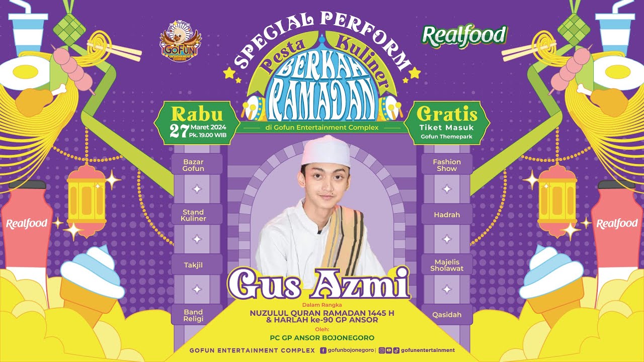 🔴SPECIAL PERFORM PESTA KULINER BERKAH RAMADHAN BERSAMA GUZ AZMI ISKANDAR
