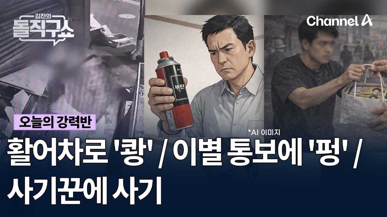 [오늘의 강력반] 활어차로 '쾅' / 이별 통보에 '펑' / 사기꾼에 사기   #김진의돌직구쇼 #채널A