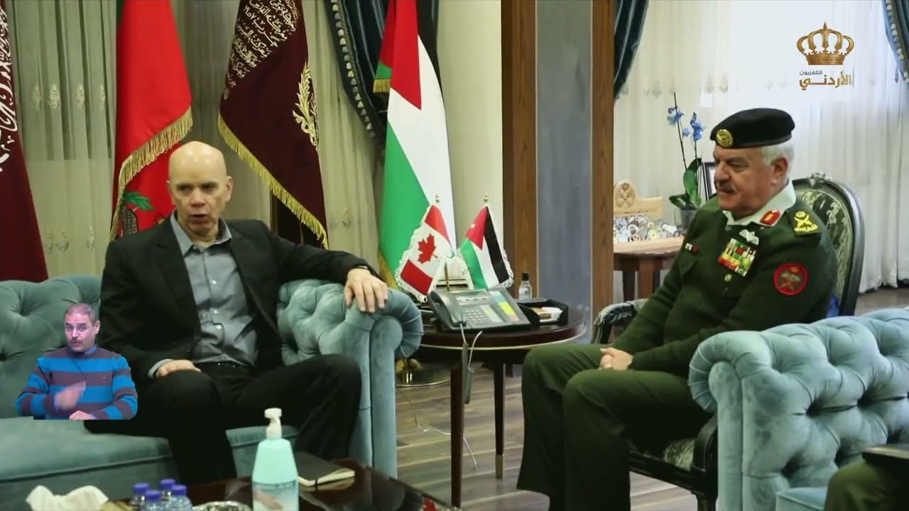 رئيس هيئة الأركان المشتركة الحنيطي يستقبل رئيس أركان الدفاع الكندي