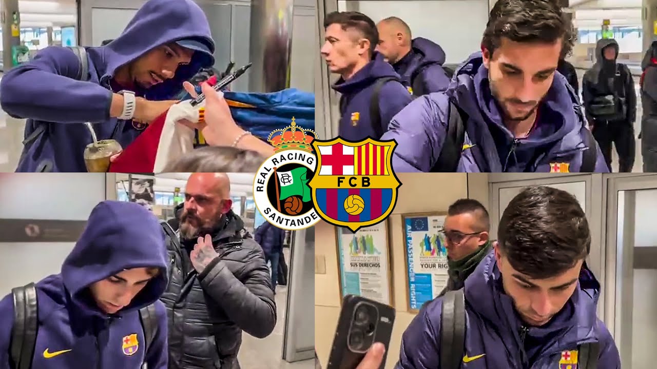 🚨INCREÍBLE RECIBIMIENTO AL BARÇA EN SANTANDER 🚨Racing vs FC Barcelona Copa del Rey