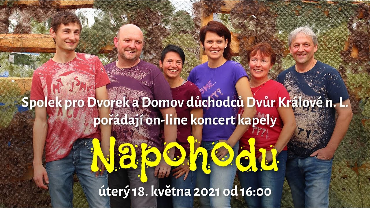 On-line koncert kapely Napohodu - vracíme kulturu do života