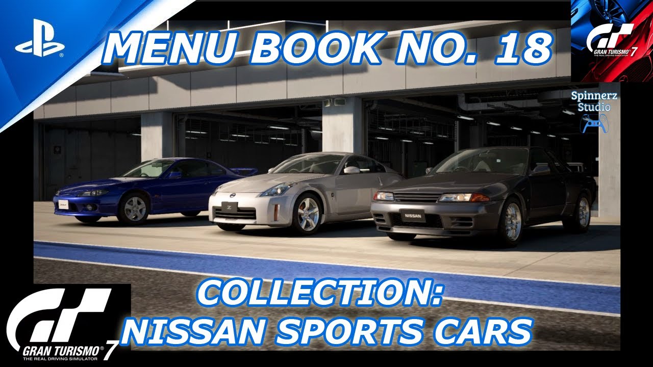 Gran Turismo 7 Cafe Menu Book No. 18 Collection Nissan Sports Cars | GT7 Book No. 18