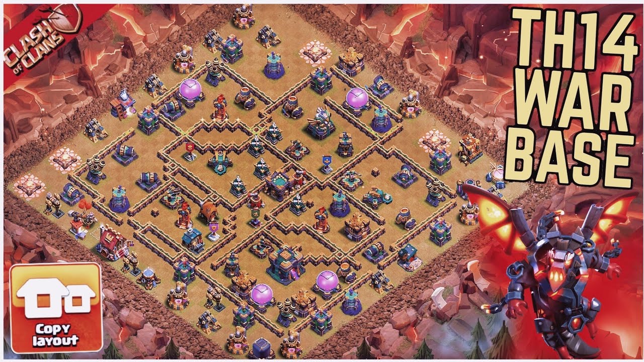 NEW BEST! TOWN HALL 14 WAR BASE With Link 2026! TH14 CWL BASE | TH14 WAR BASE Eps. 1907