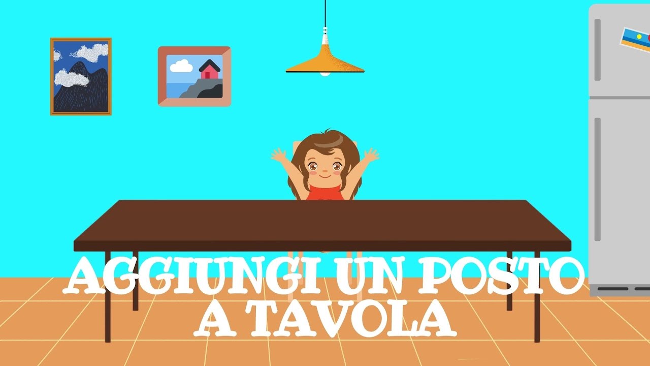 Aggiungi un posto a tavola - Karaoke di Kids Land Tv | Video per bambini e bambine