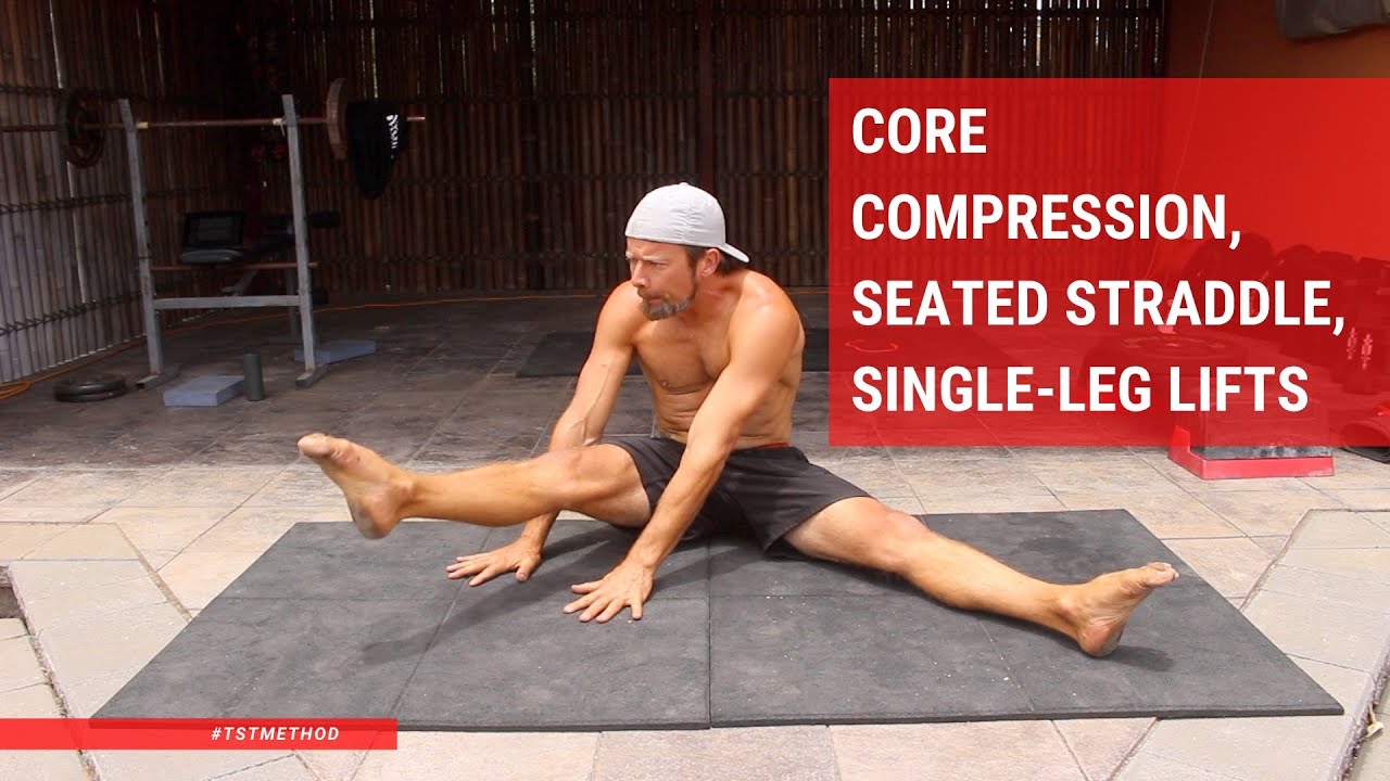 Core Compression, Seated Straddle, Single Leg Lifts