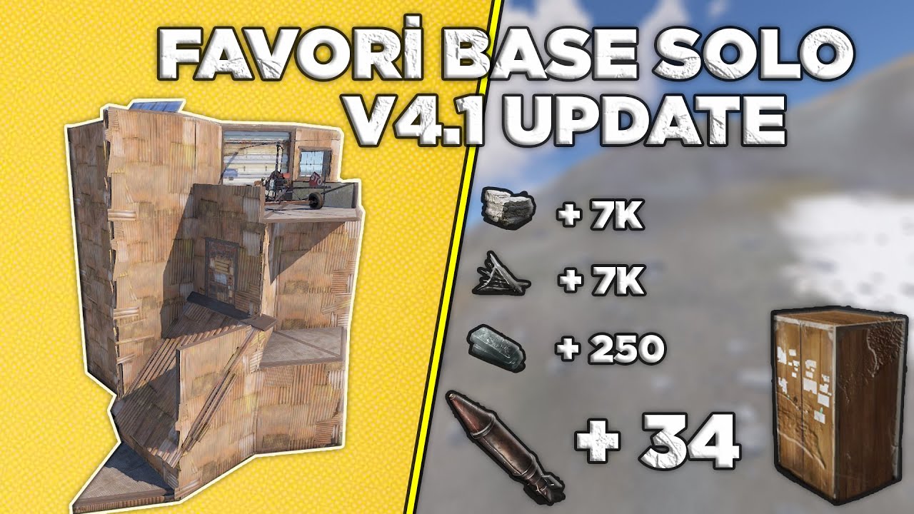 Rust - Solo /  Favori Base V4.1 Update / 2022 / Rust Türkçe
