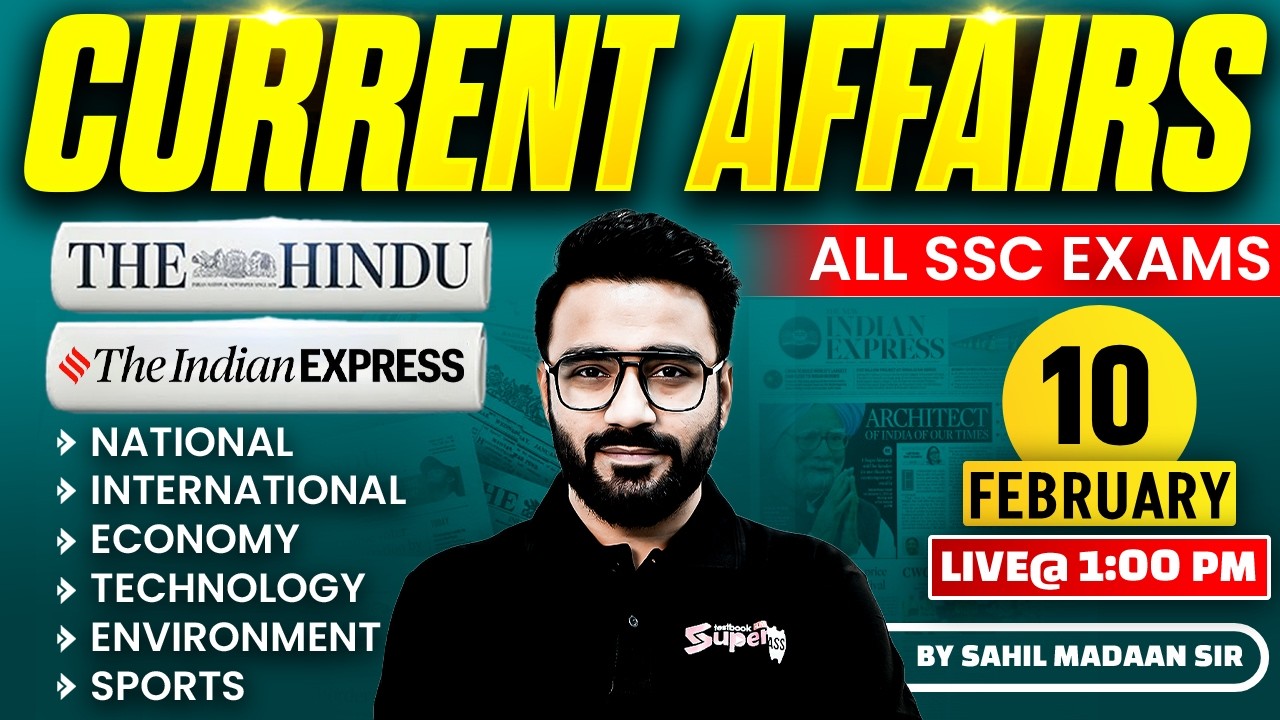 Current Affairs Today | 10 February Current Affairs 2026 | Daily Current Affairs Update by Sahil Sir