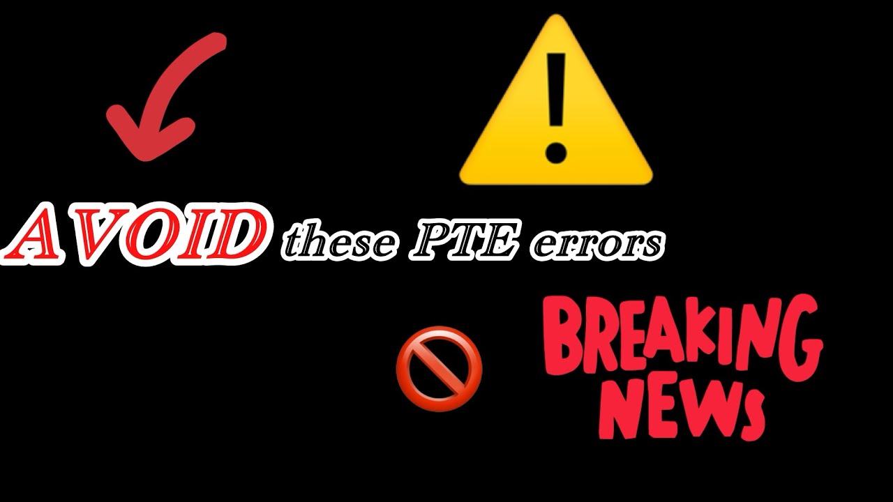DON’T book PTE Yet!